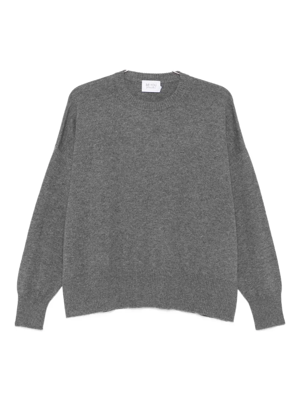Beyou Crew-neck Cashmere Sweater In Gray