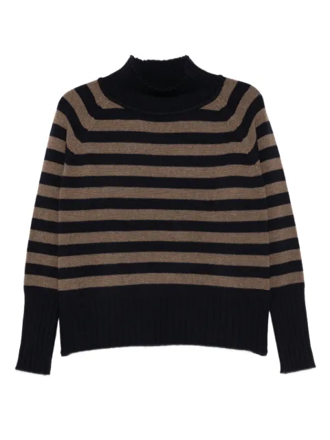 BeYou high-neck striped sweater