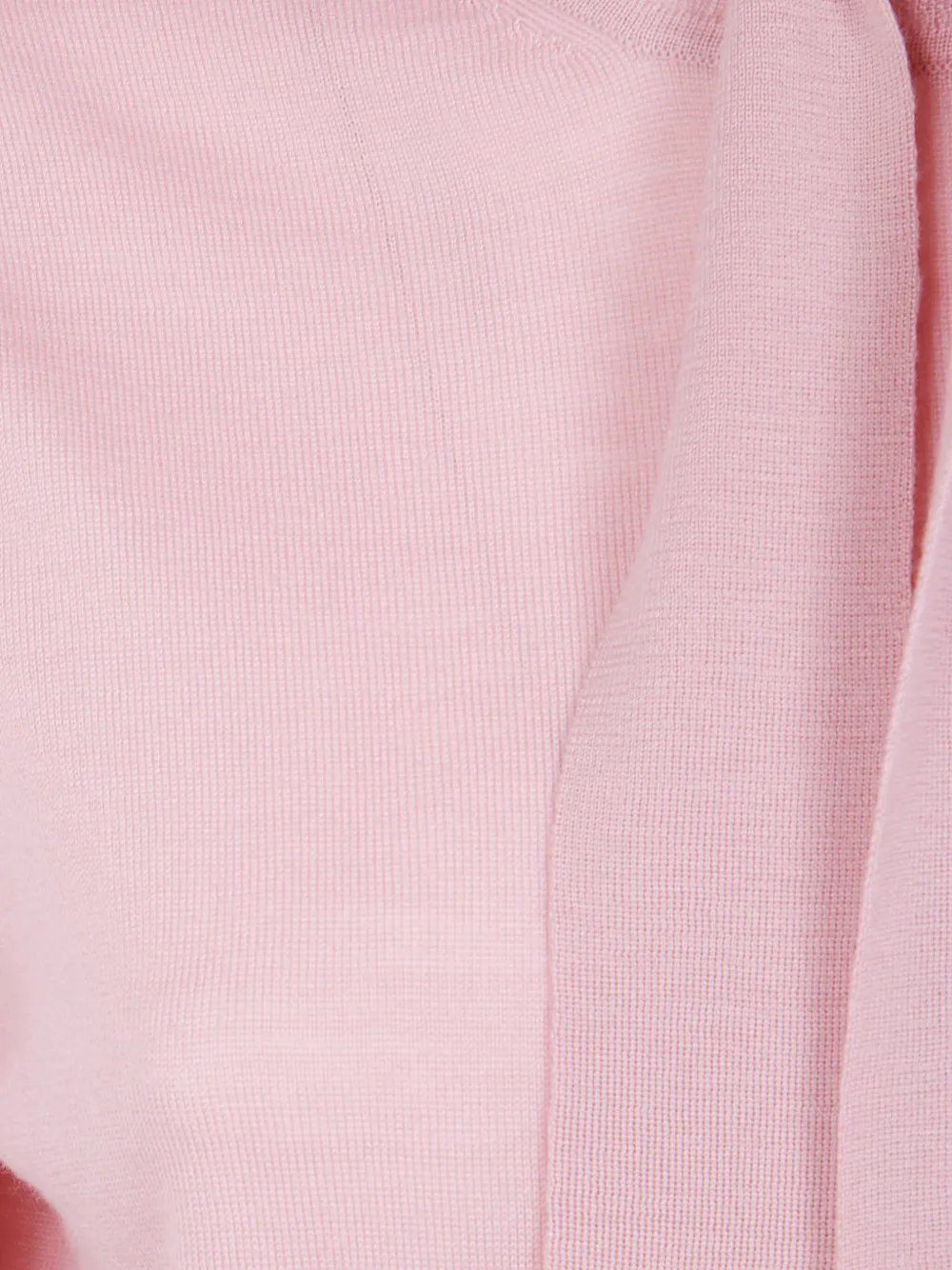 Zimmermann Pussybow Tie-neck Puff-sleeve Sweater In Pink