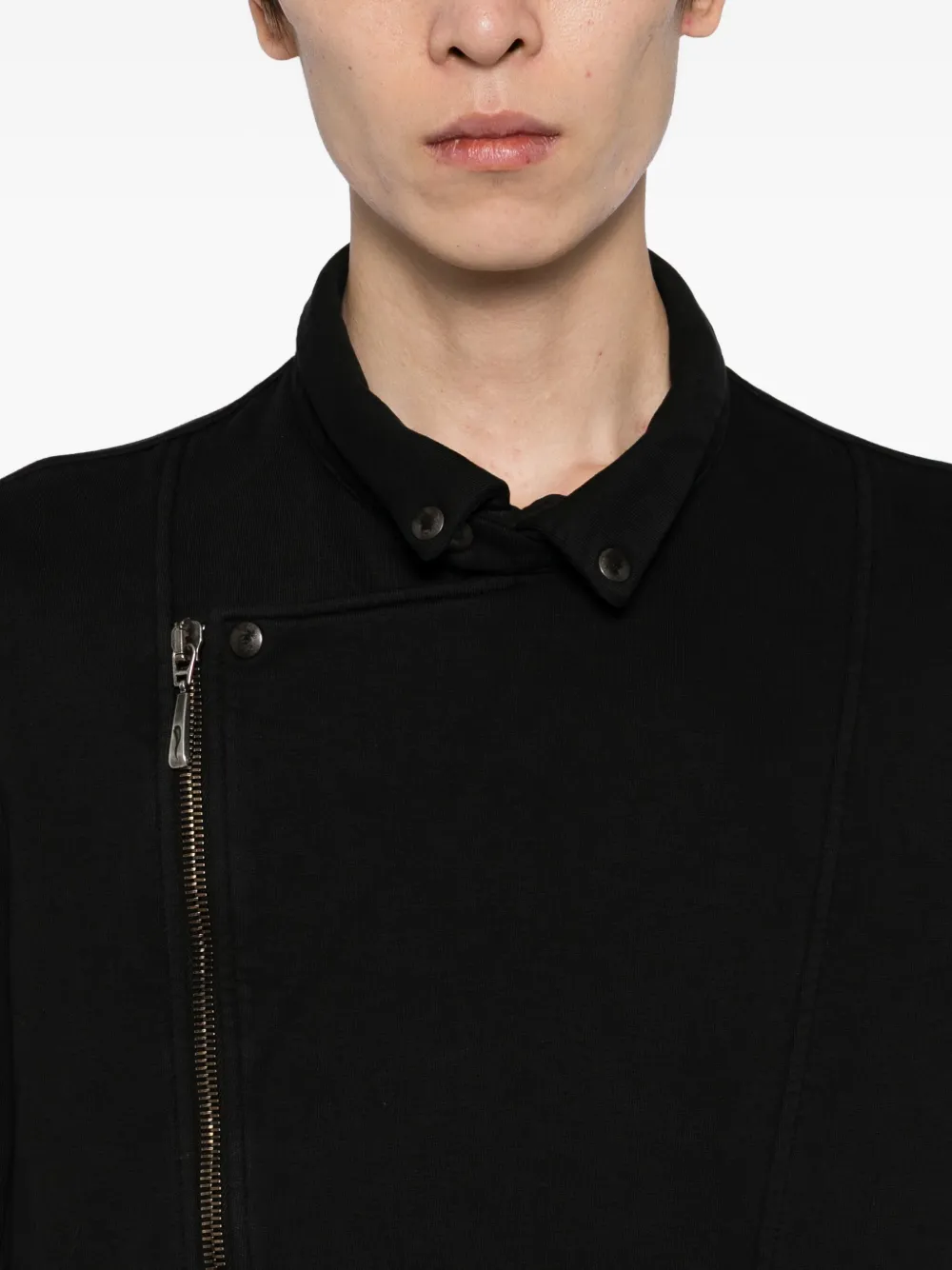 Masnada Katoenen bikerjack Zwart