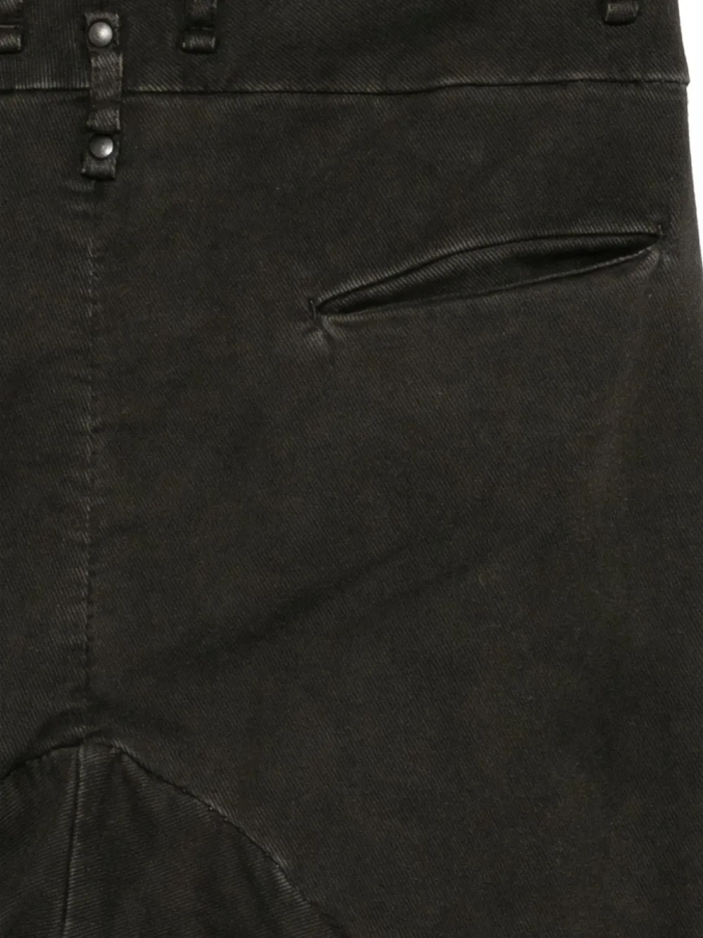 Masnada Drop-crotch Trousers In Black