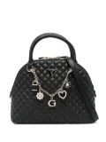 GUESS USA quilted charm tote bag - Black