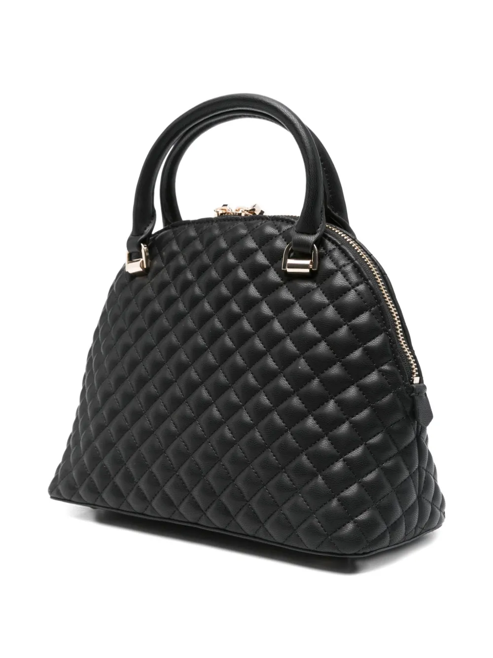 Guess Usa Quilted Charm Tote Bag In Black