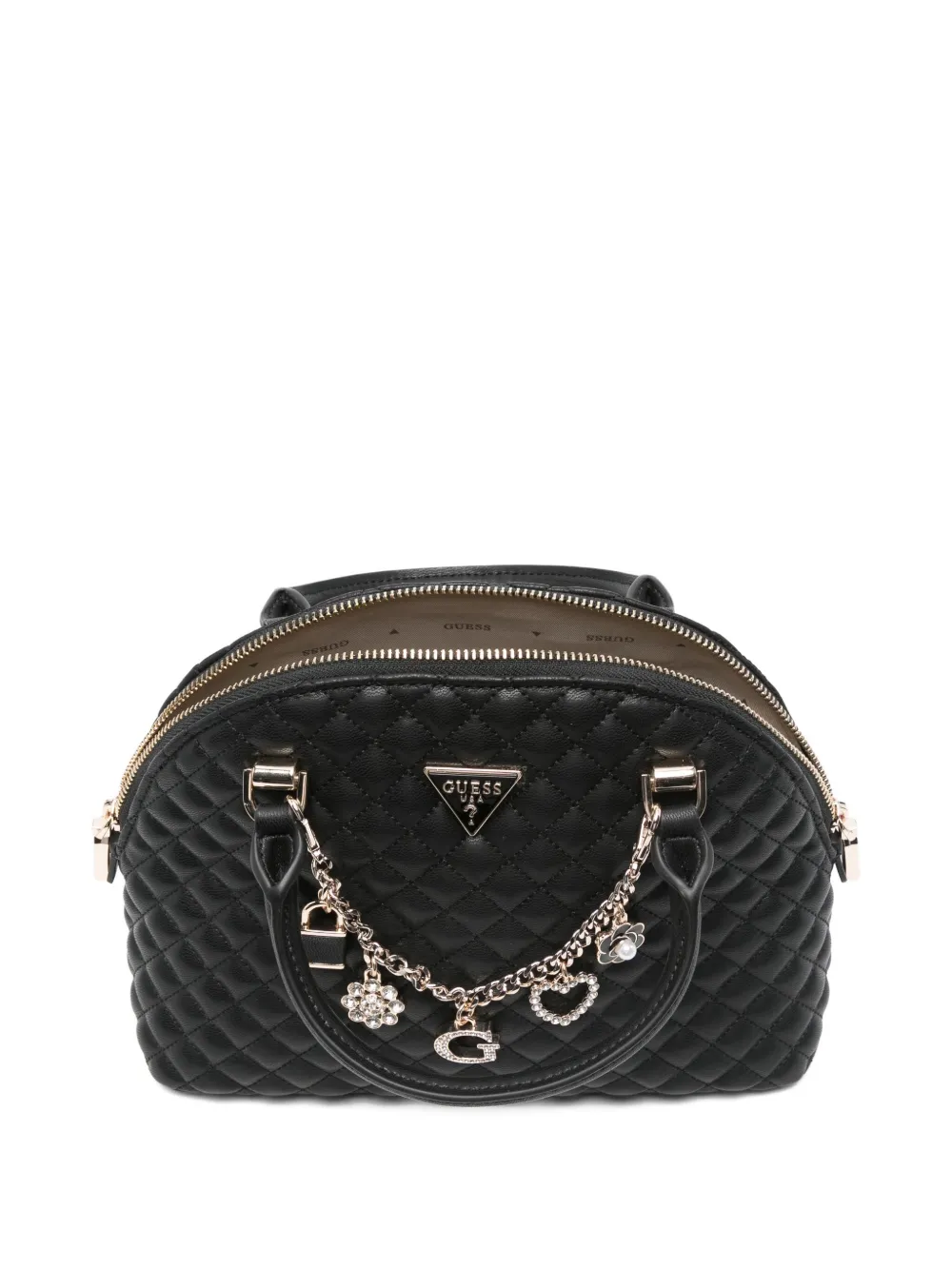 GUESS USA Gewatteerde shopper Zwart