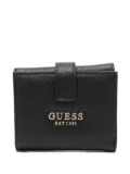 GUESS USA flap logo-plaque wallet - Black