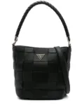 GUESS USA Maylee woven top-handle bucket bag - Black