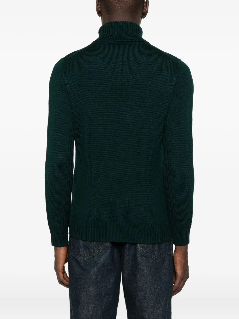 Kangra turtleneck wool sweater Groen