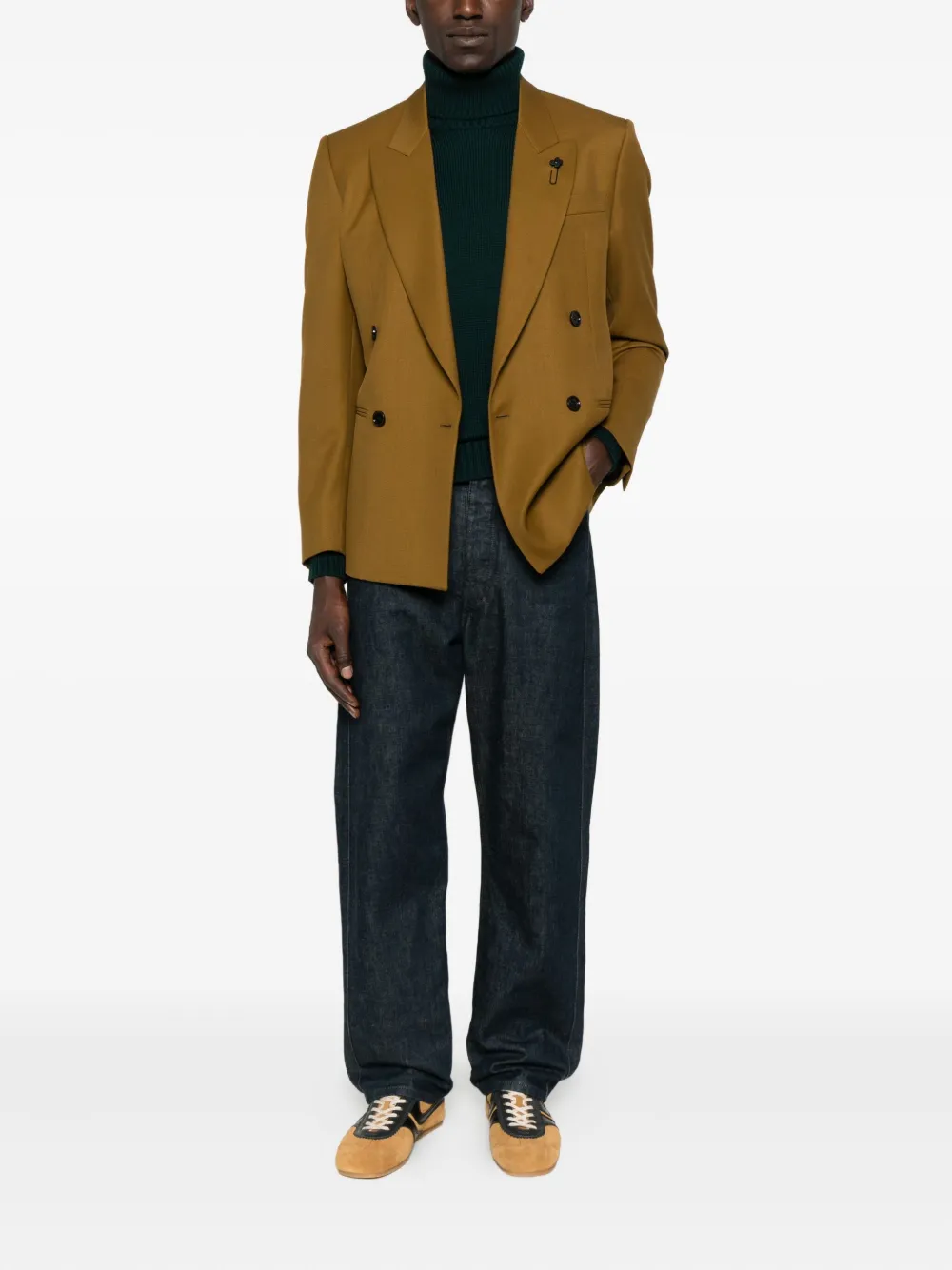 Kangra turtleneck wool sweater Groen