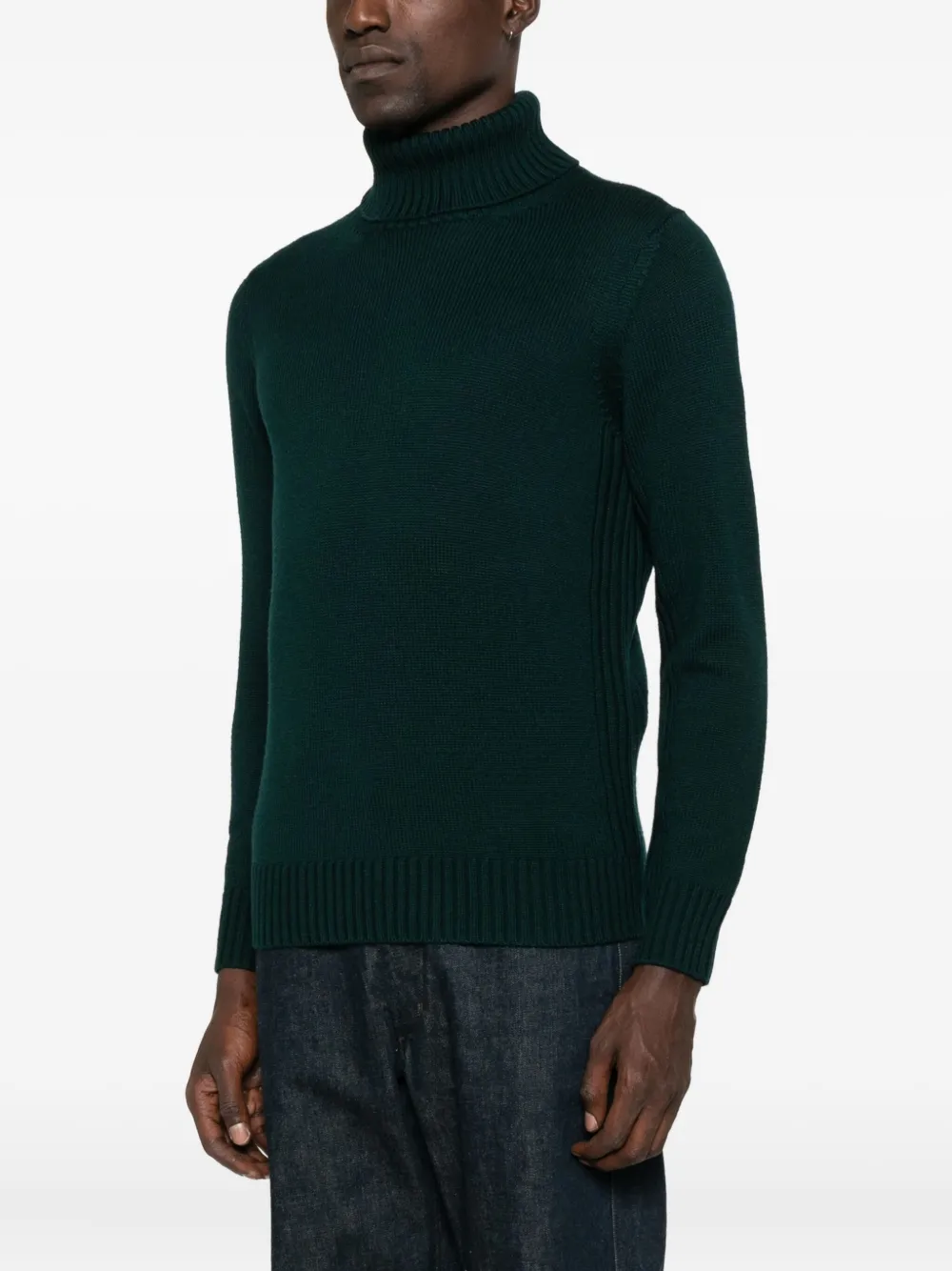 Kangra turtleneck wool sweater Groen