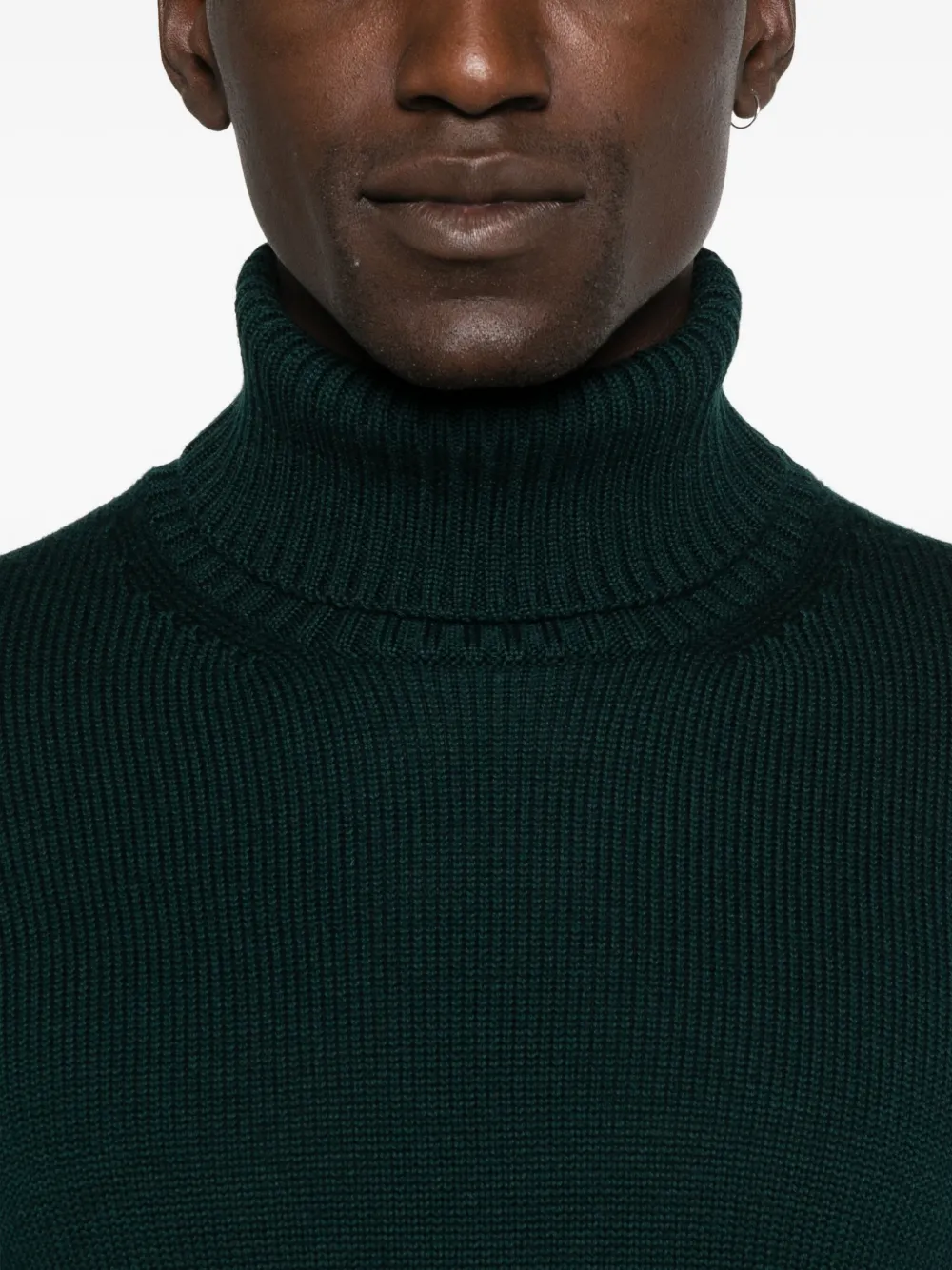 Kangra turtleneck wool sweater Groen