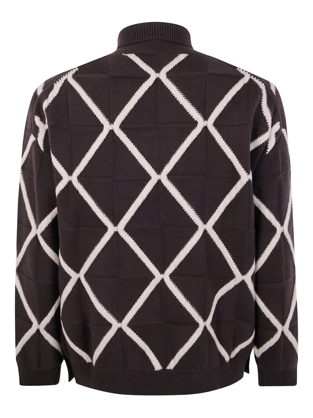 Emporio Armani Argyle trui - Bruin