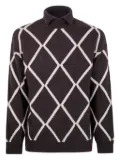 Emporio Armani argyle sweater - Brown