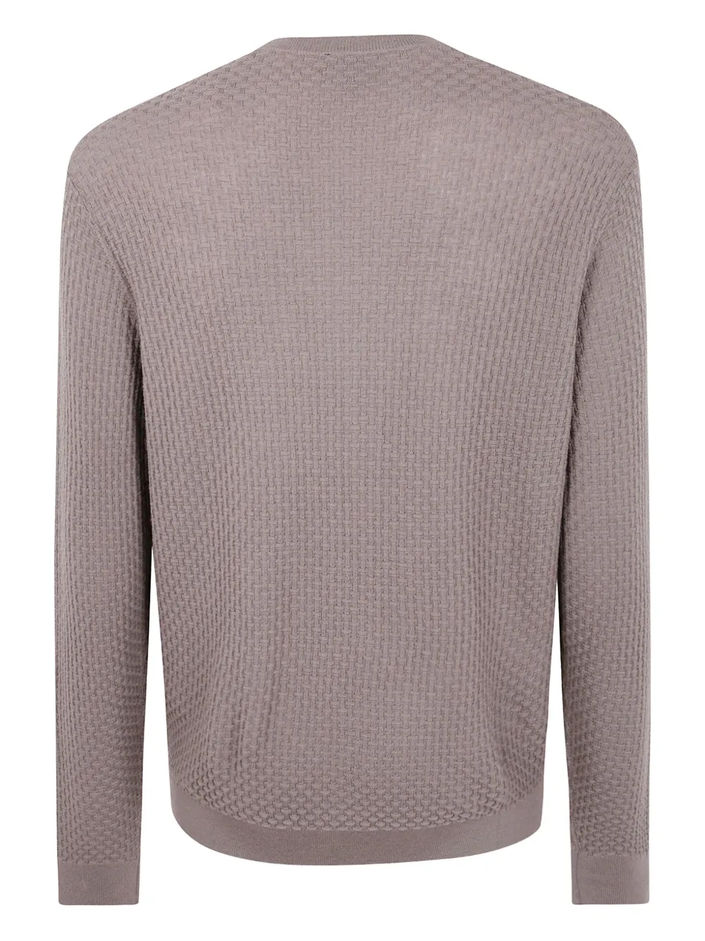 Emporio Armani textured sweater - Paars
