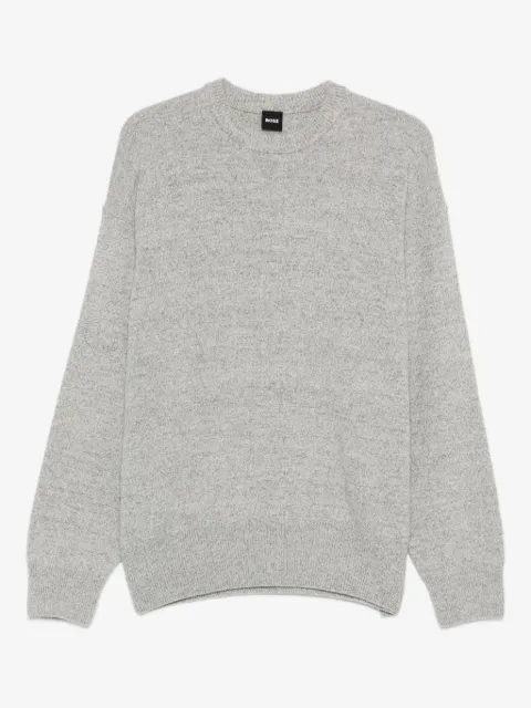 BOSS crew-neck long-sleeve sweater