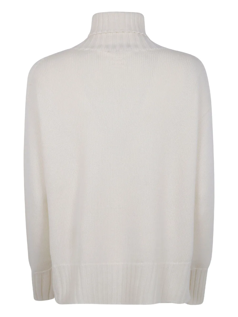 Drumohr Turtleneck Wool Sweater In White