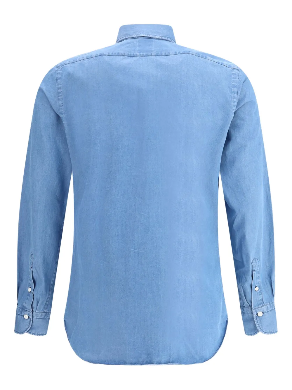 Finamore 1925 Napoli long-sleeve button-down shirt - Blauw