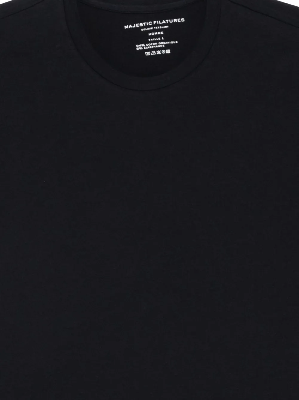 Majestic Filatures organic-cotton crew-neck T-shirt Blauw