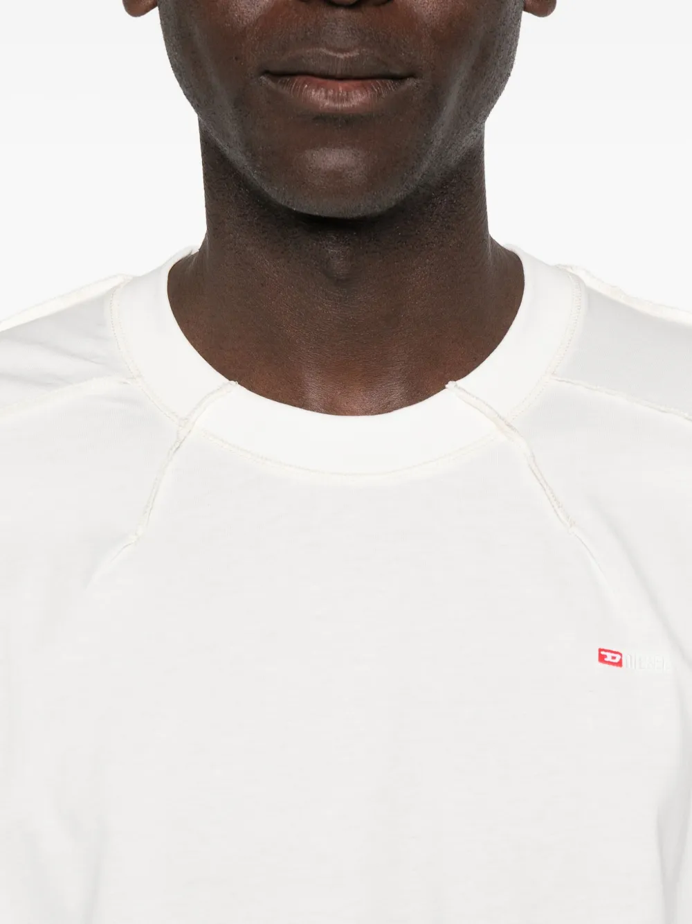 Diesel T-shirt met logo Wit