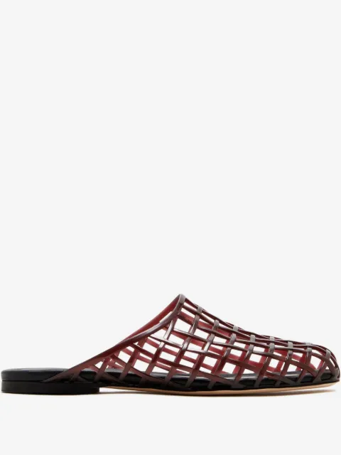 Vince Barcelona jelly lattice-detail mules