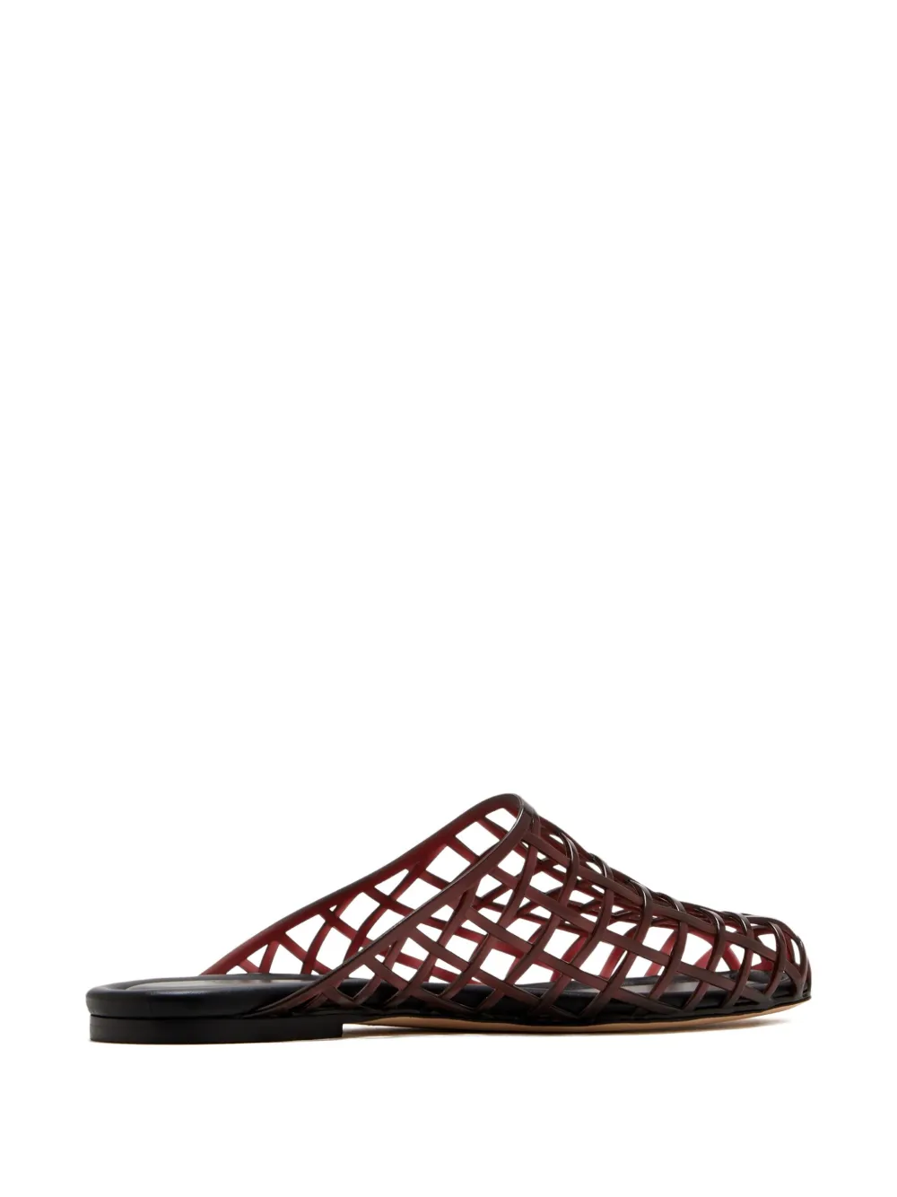 Vince Barcelona Jelly Lattice-detail Mules In Brown