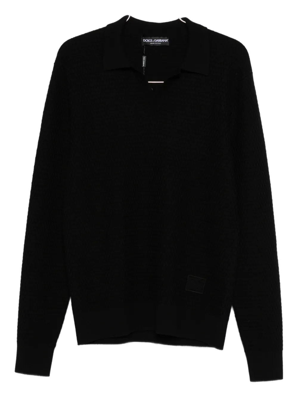 Dolce & Gabbana Polo-neck Sweater In Black