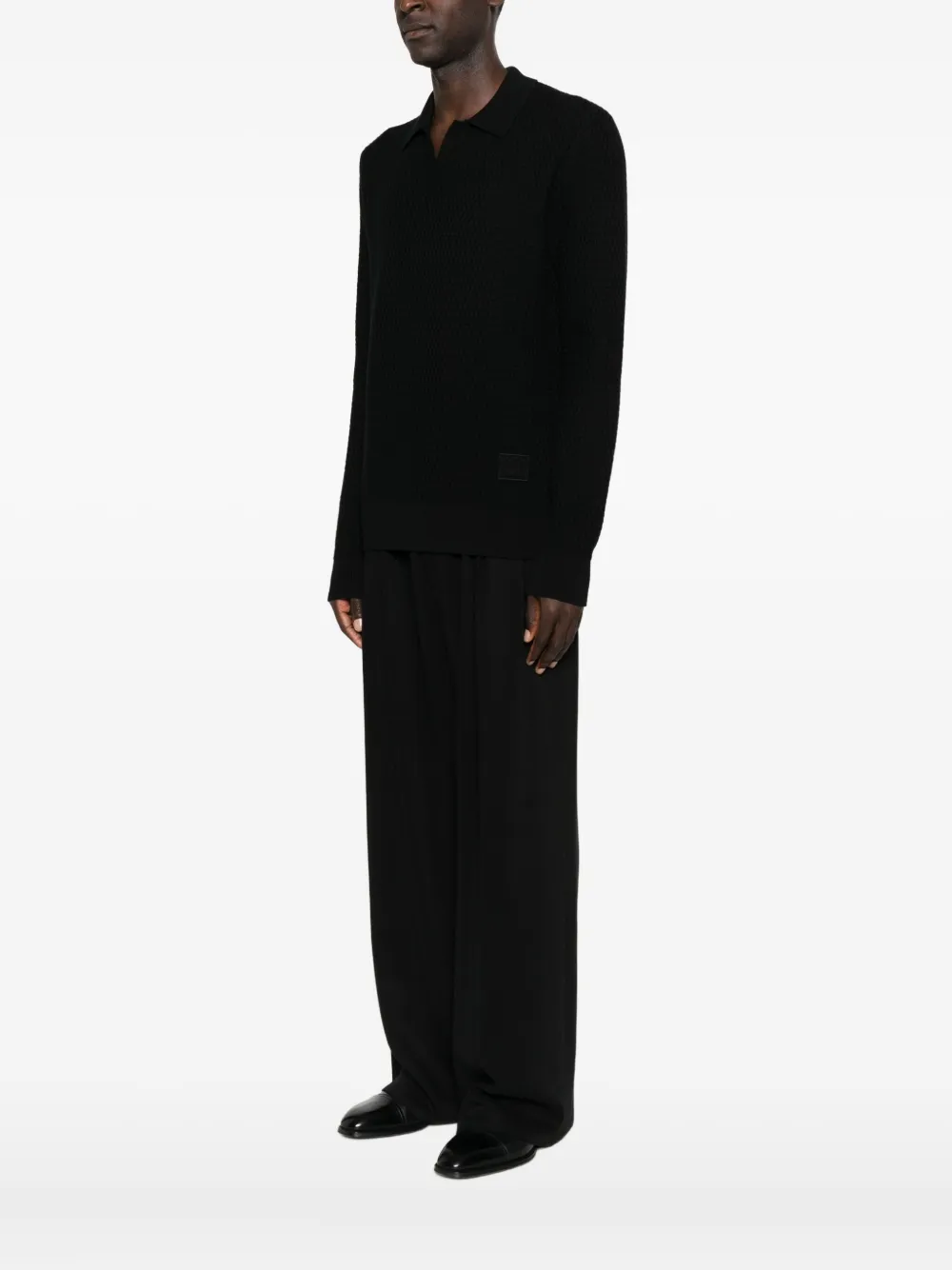 Dolce & Gabbana Polo-neck Sweater In Black
