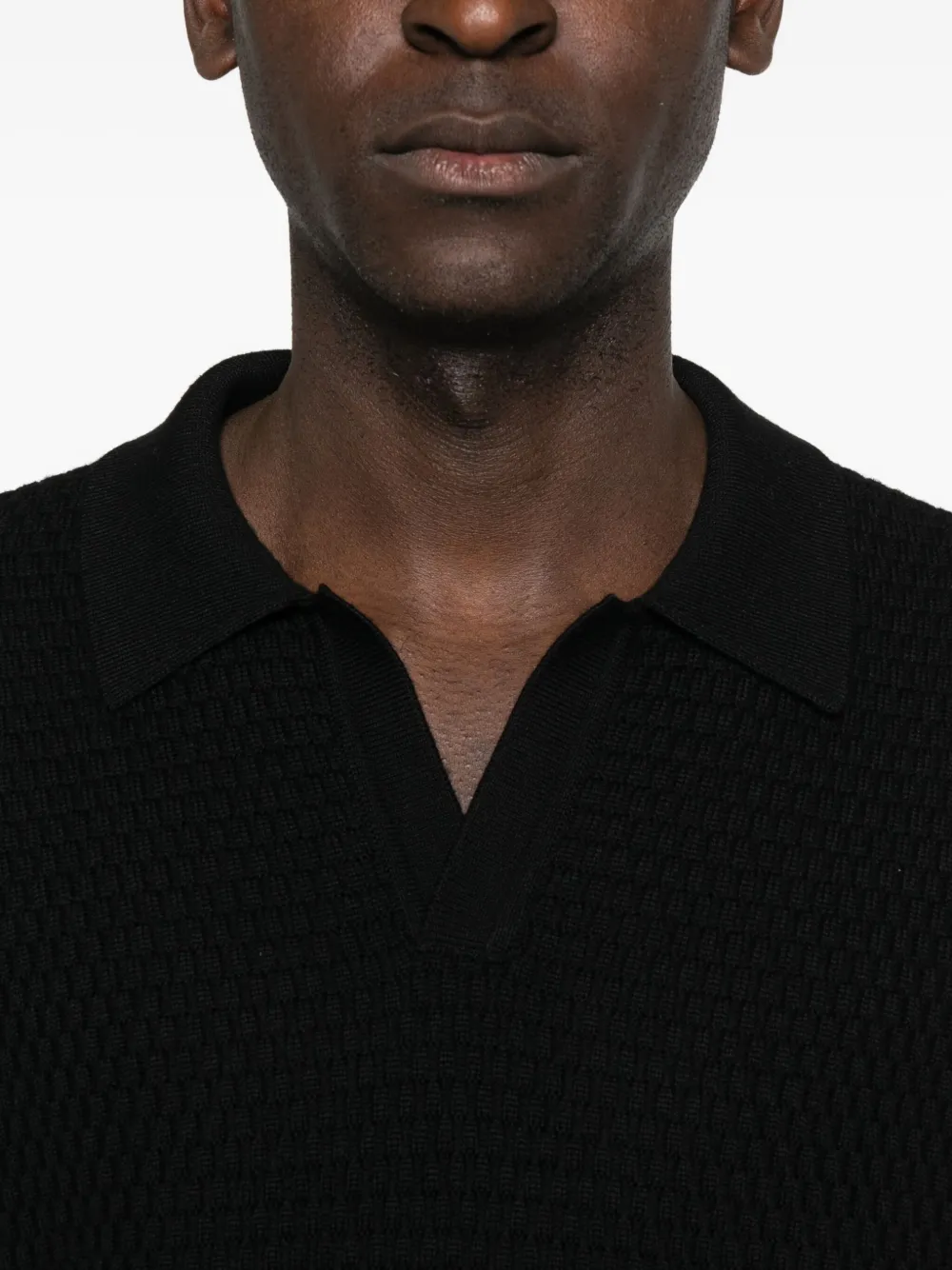 Dolce & Gabbana Polo-neck Sweater In Black