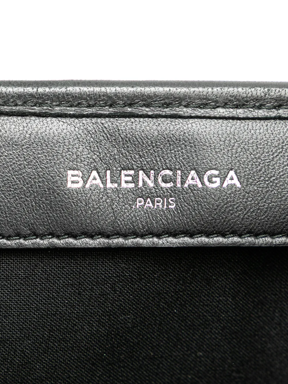 Balenciaga Pre-Owned 2017 Calfskin Perforated Navy Cabas S tote bag - Balenciaga Pre-Owned 2017 Calfskin Perforated Navy Cabas S tote bag -