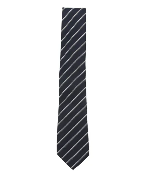 Emporio Armani striped silk tie