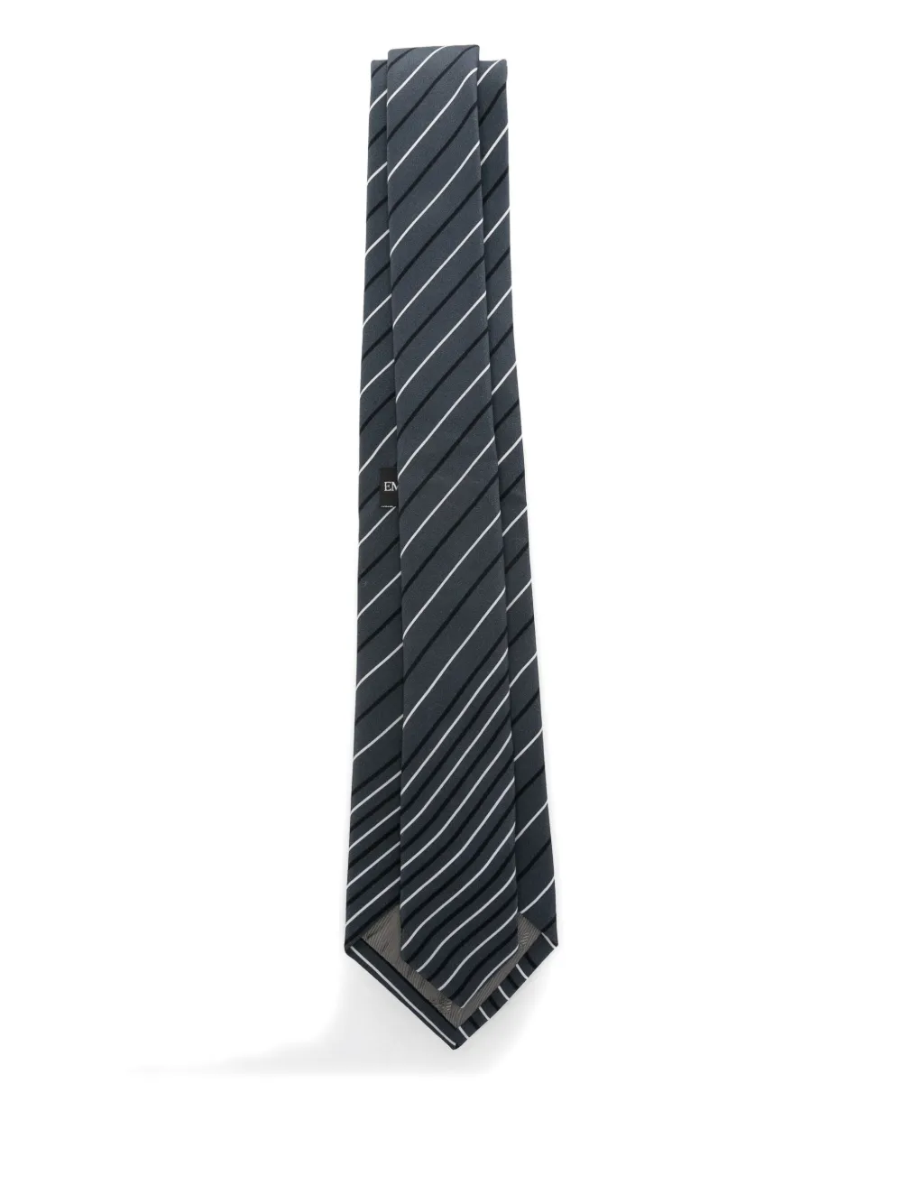 Emporio Armani Stripes Tie Accessories In Gray