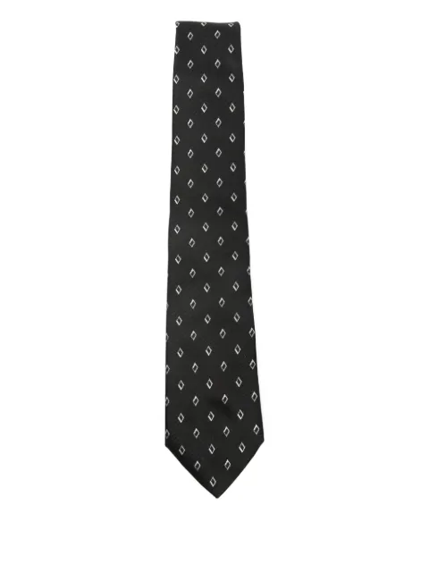 Emporio Armani diamond-pattern silk tie