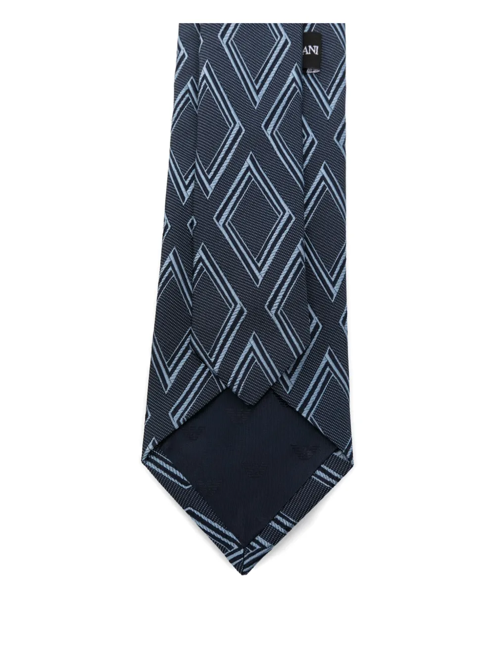 Emporio Armani Squared Mix Tie Accessories In Blue