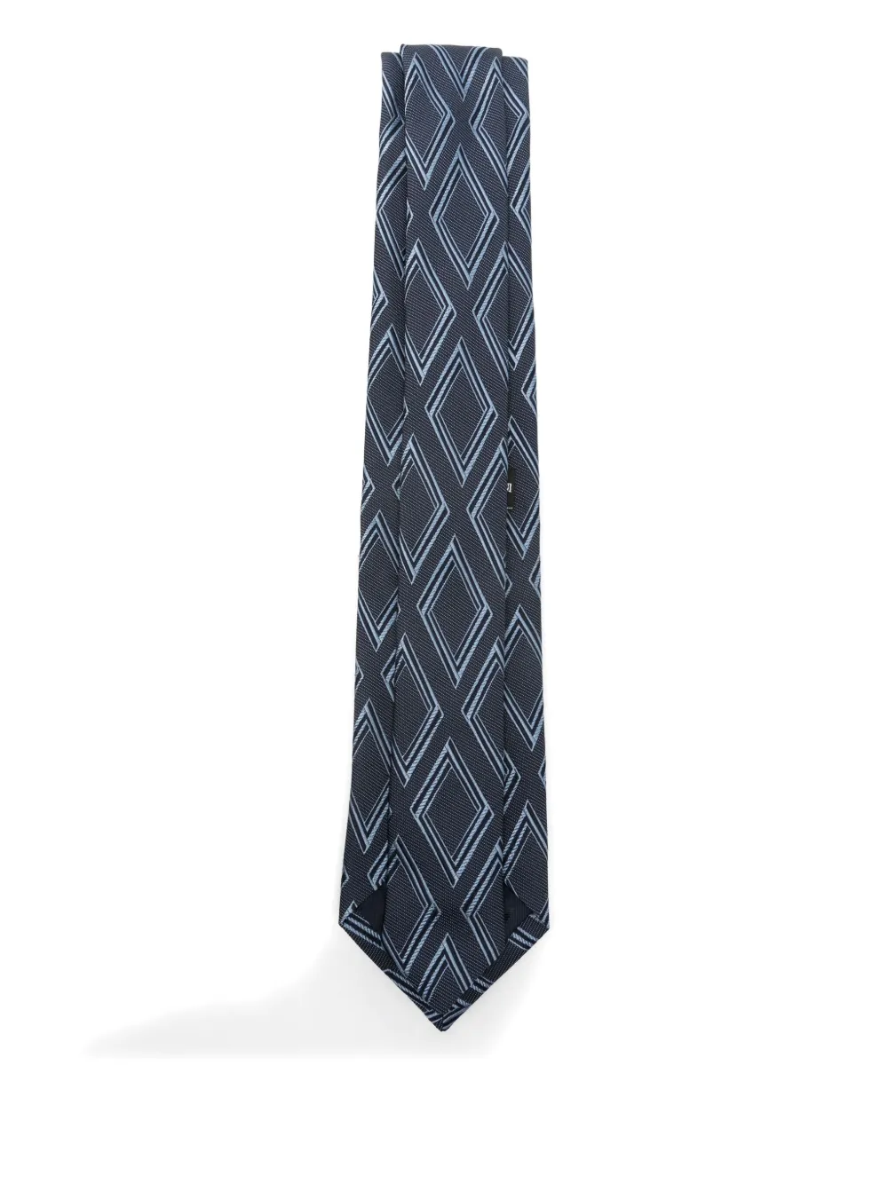 Emporio Armani Squared Mix Tie Accessories In Blue