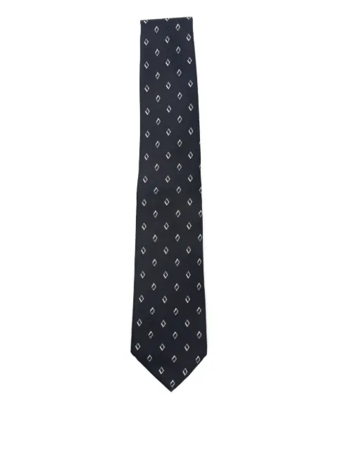 Emporio Armani diamond-pattern silk tie