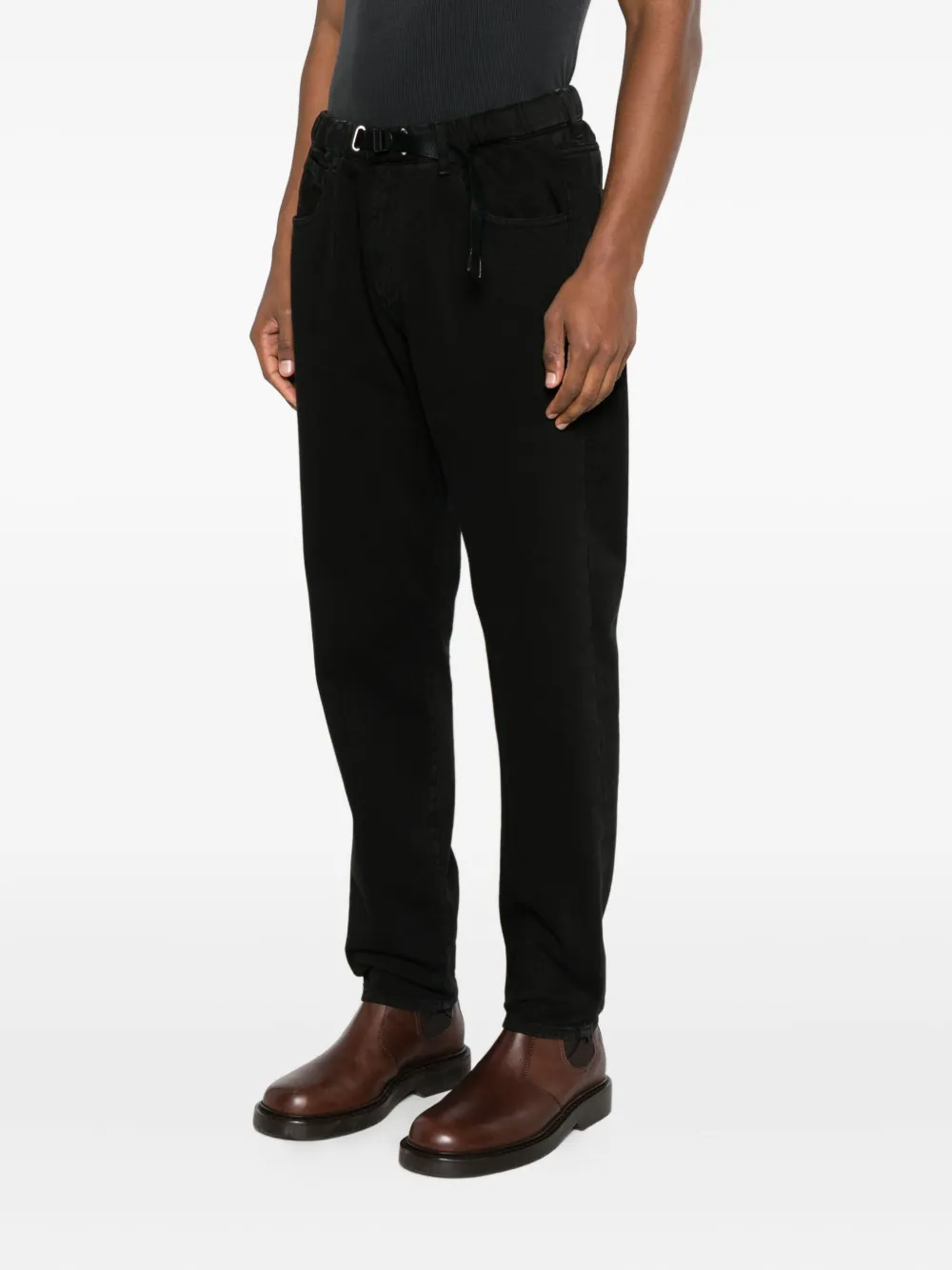 White Sand Broek met ceintuur Zwart