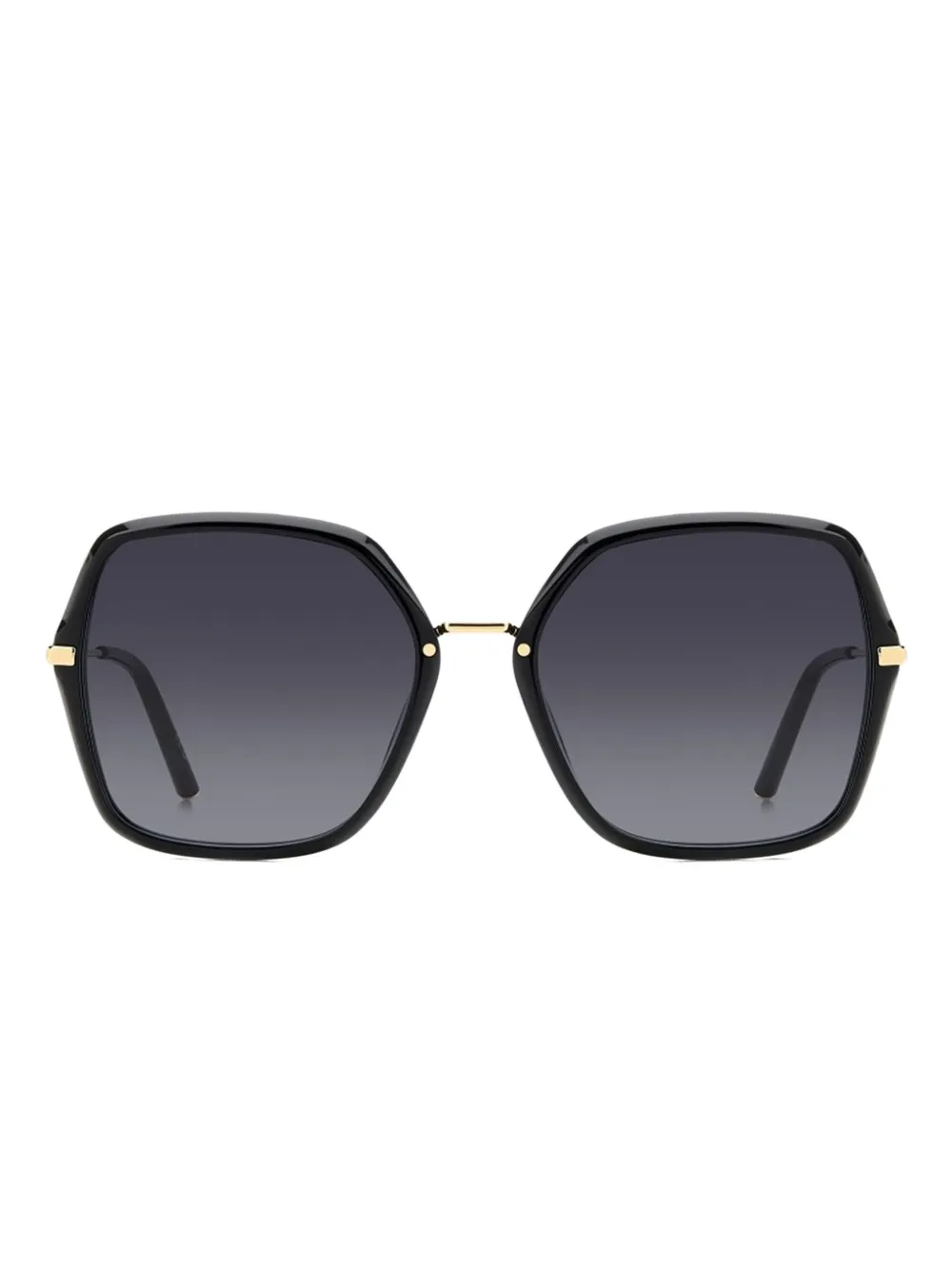 Carolina Herrera geometric-frame bow sunglasses - Nero