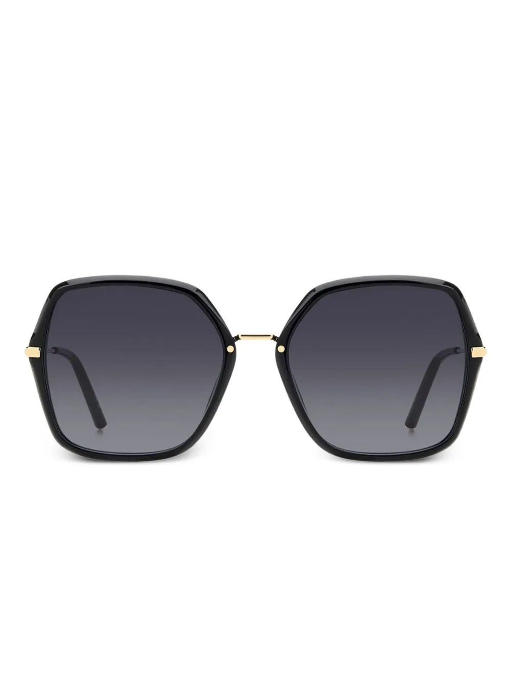 Carolina Herrera geometric-frame bow sunglasses Zwart