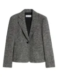 Max Mara single-button tweed blazer - Grey