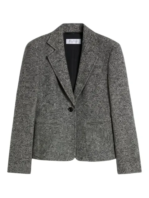 Max Mara single-button tweed blazer