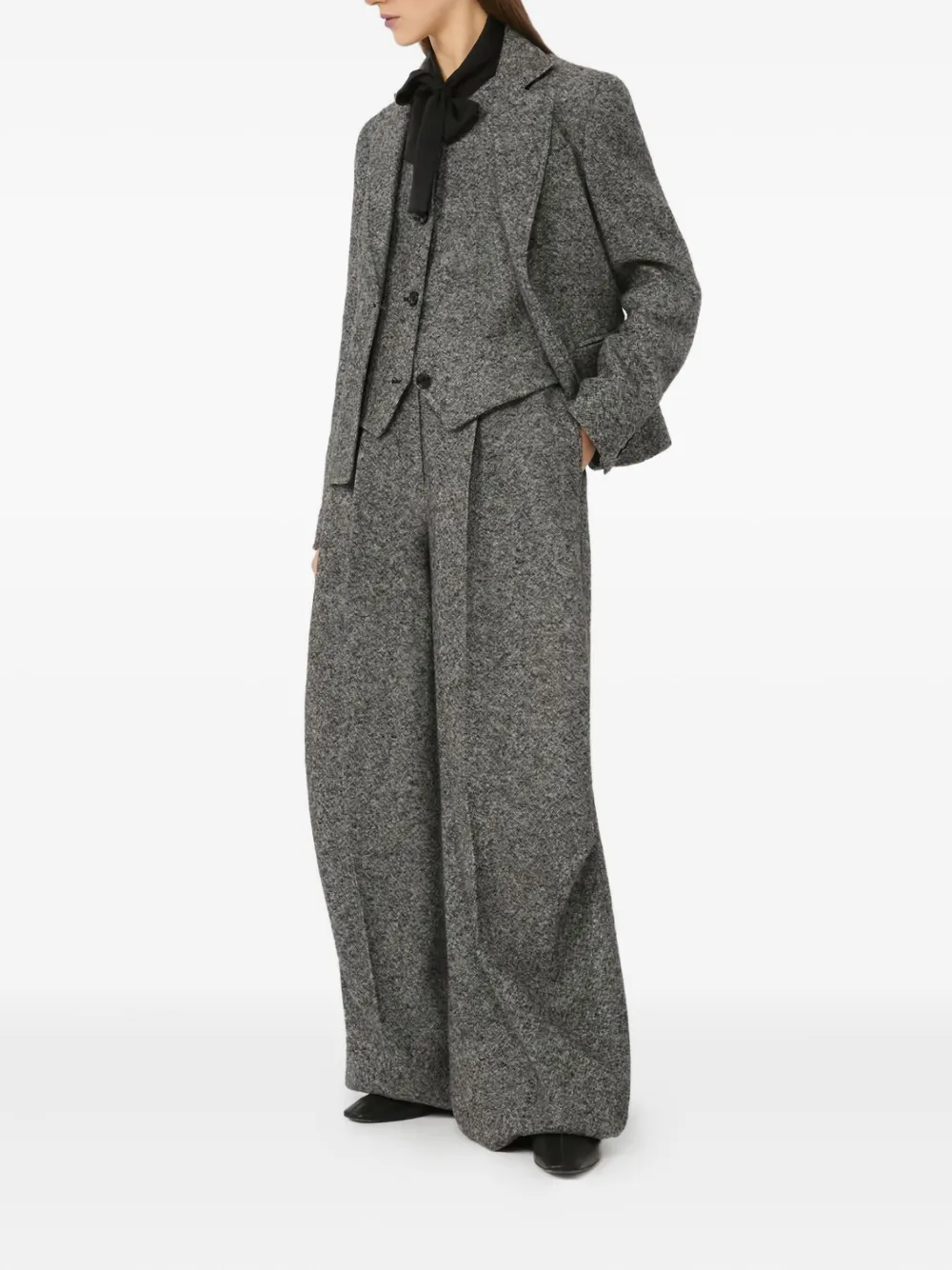 Max Mara Blazer met enkele knoop Grijs