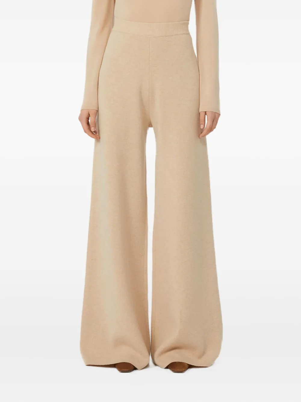 Max Mara Gebreide broek Beige
