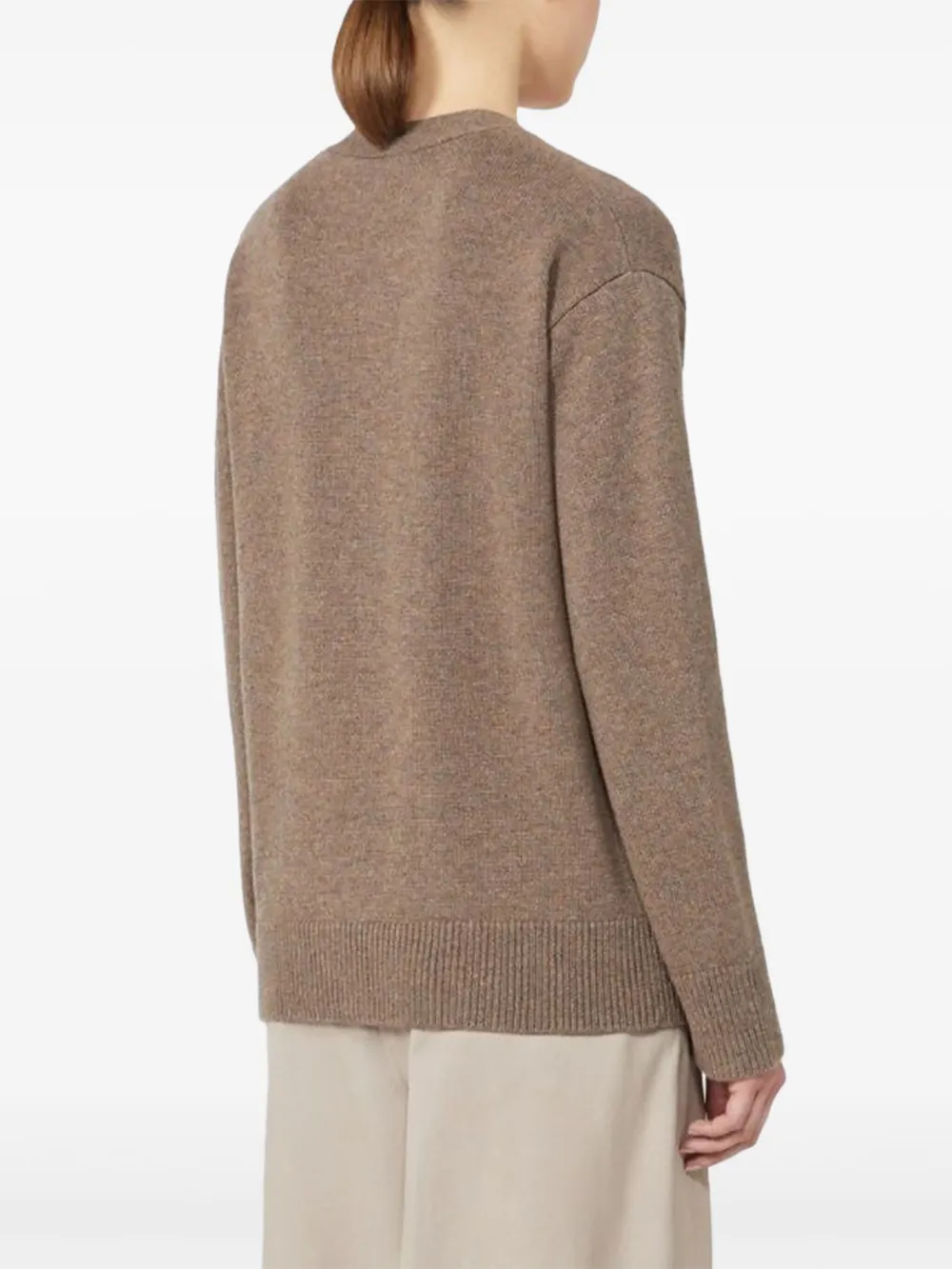 'S Max Mara Button-up vest met V-hals Bruin