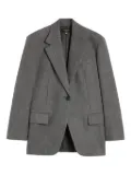 Weekend Max Mara herringbone single-breasted blazer - Grey