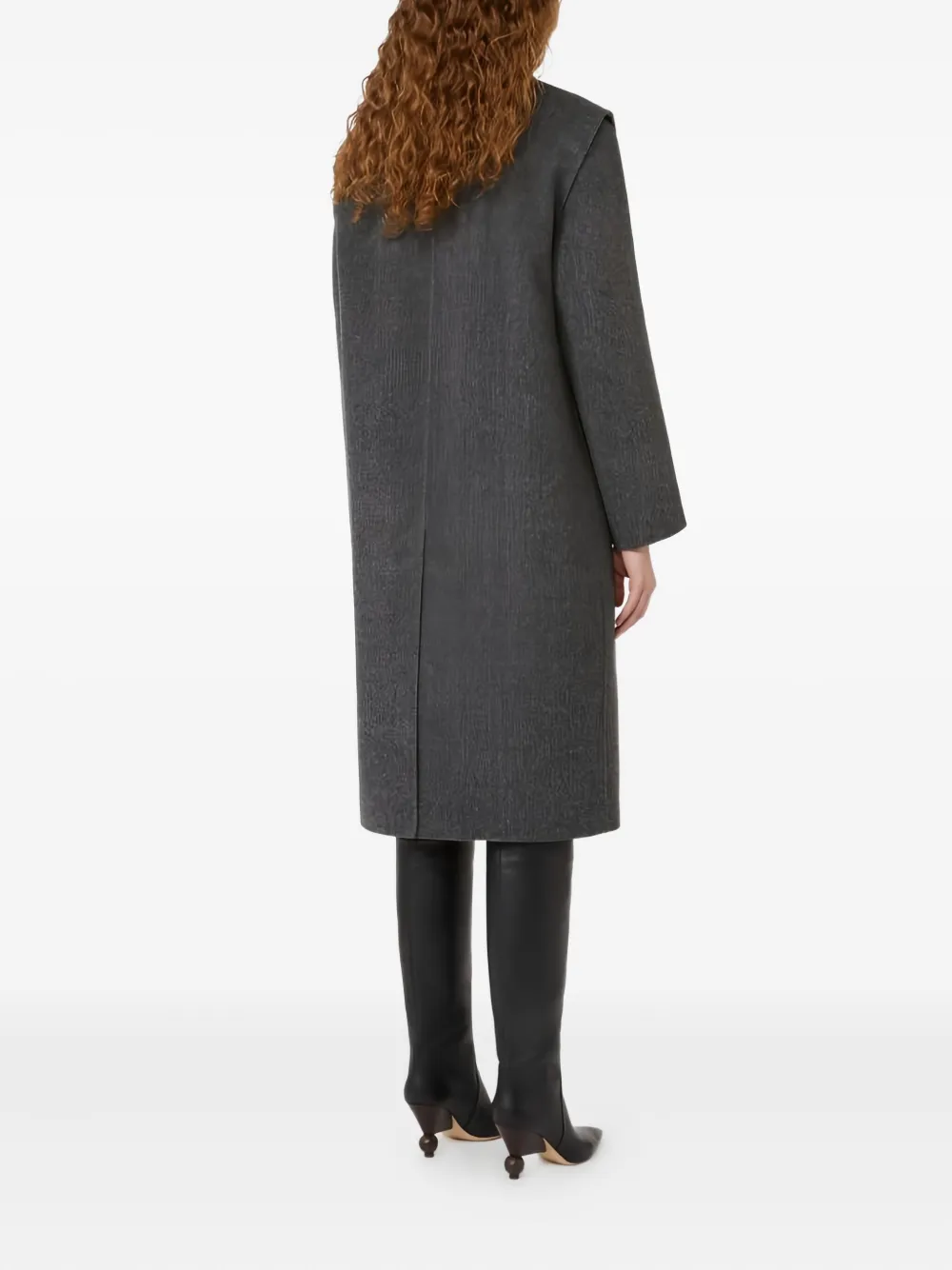 Weekend Max Mara Double-breasted Wool Coat In Gray