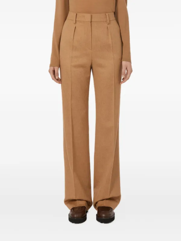 MaxMara アイボリー プリーツカジュアルパンツ Max Mara プリーツパンツ | ニュートラル | FARFETCH JP