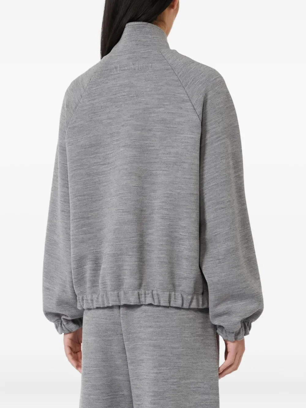  Max Mara Zip-front Pocket Sweater - Grey 