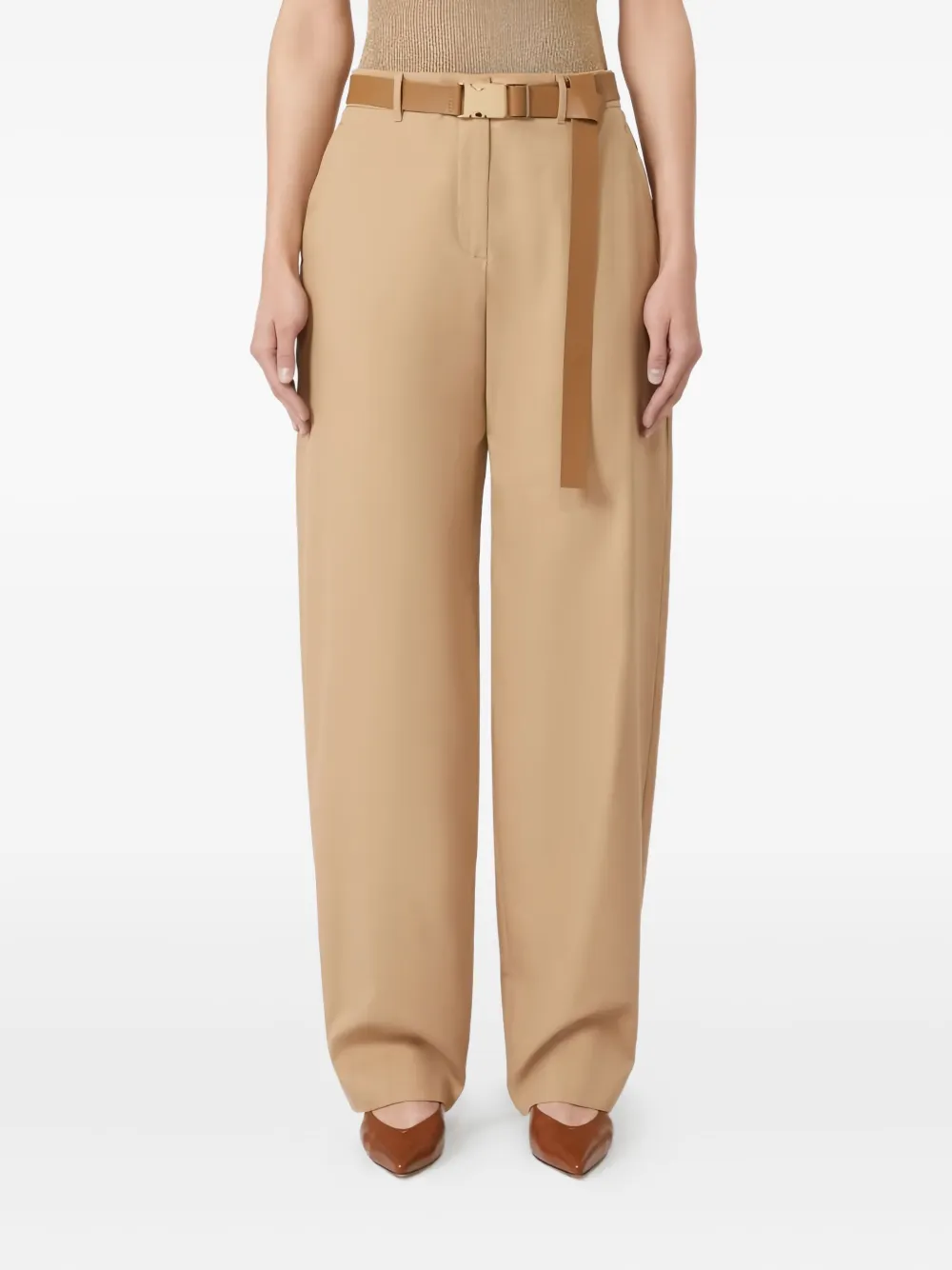 Max Mara Oversized broek Beige