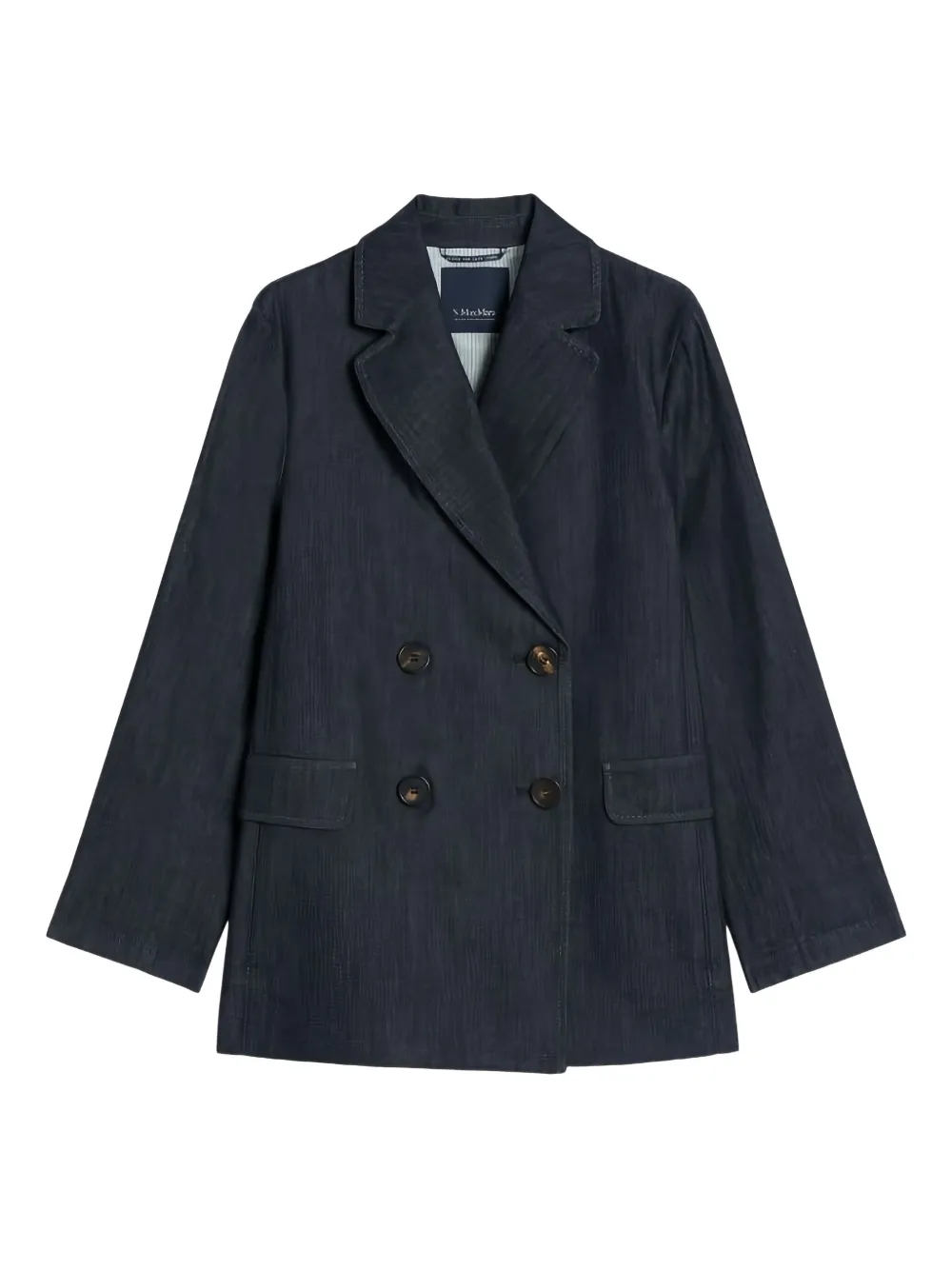 'S Max Mara Sara denim blazer met dubbele rij knopen Blauw
