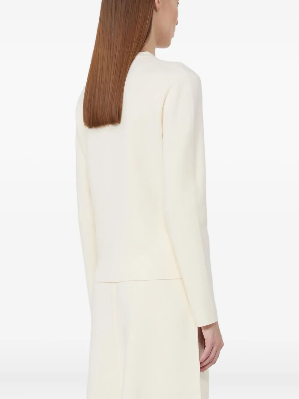 Max Mara Trui met logo-reliëf Beige