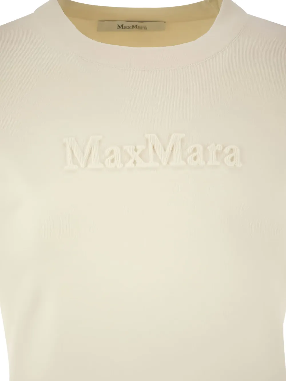 Max Mara Trui met logo-reliëf Beige